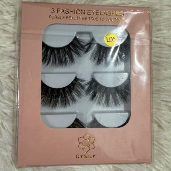 Dysilk 3Pr 3D Lashes + XCahui 5D Human Hair Lashes + Lash Adhesive + Remover Set - Picture 2 of 11